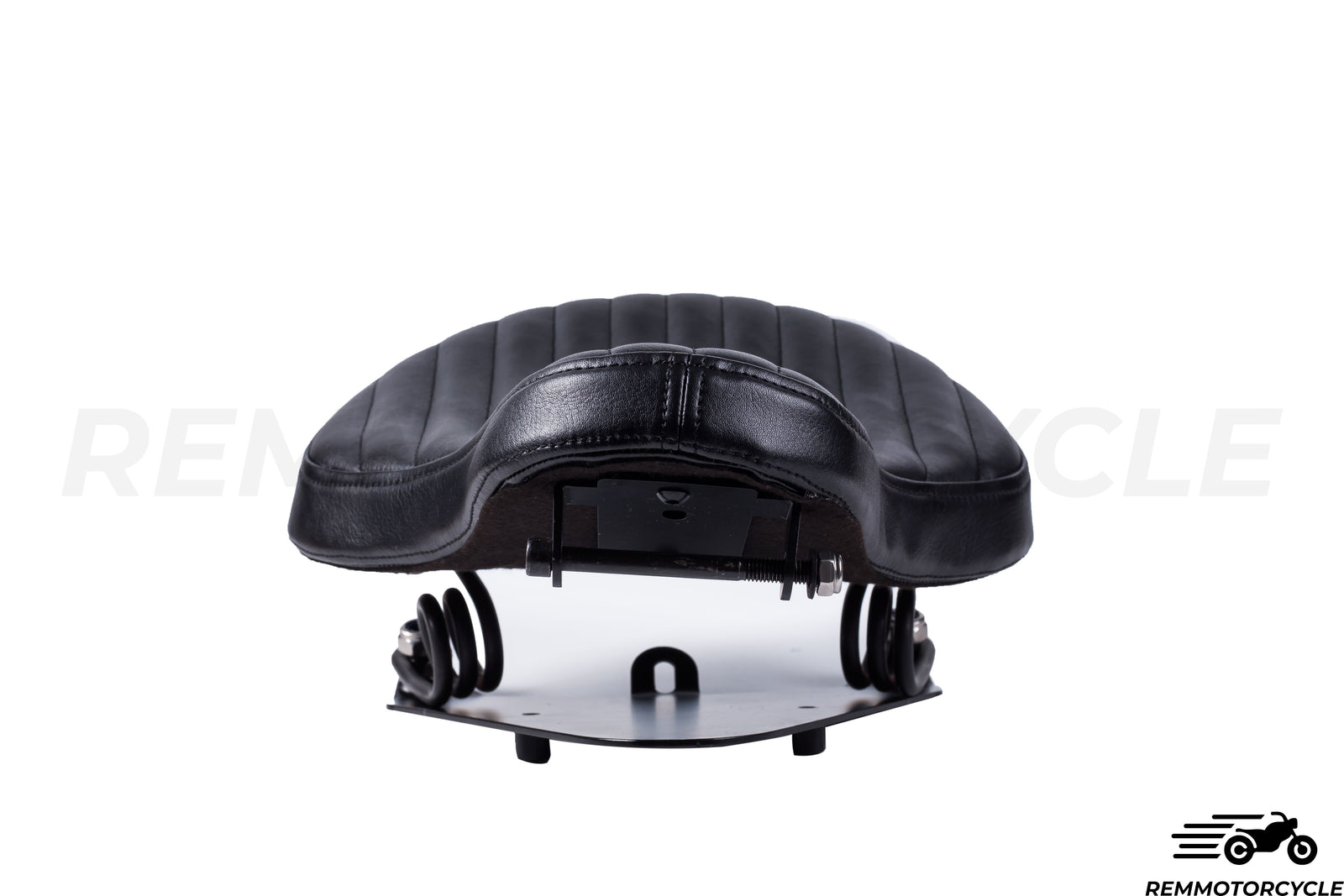 Czarne solo skórzane siodło bobbera z Sportster 883 1200 x48 Wsparcie