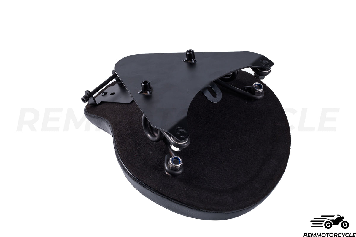Czarne solo skórzane siodło bobbera z Sportster 883 1200 x48 Wsparcie