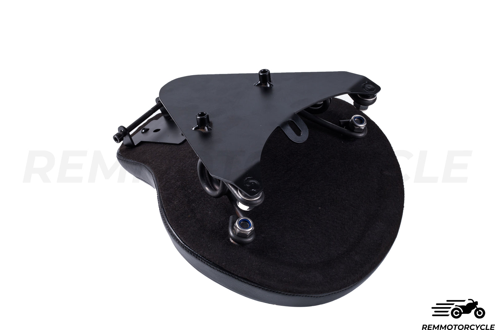 Czarne solo skórzane siodło bobbera z Sportster 883 1200 x48 Wsparcie