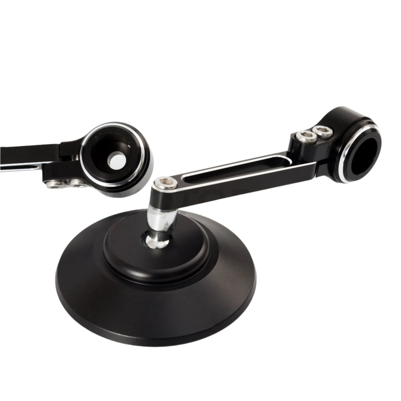 Okrągłe czarne lustra kierownicy CNC 2.0