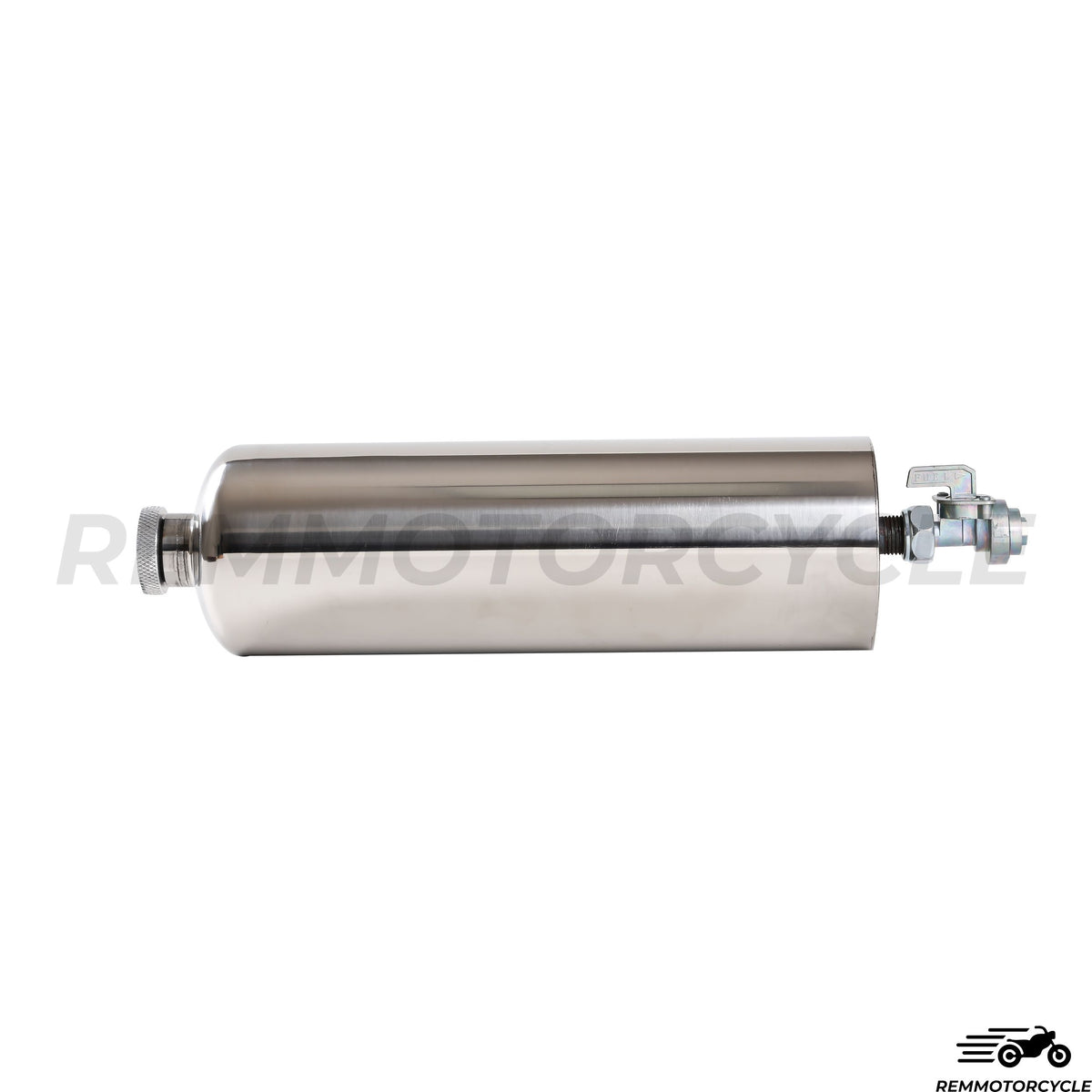 Dodatkowe zbiornik motocyklowy butelka korka z kranem i podparciem