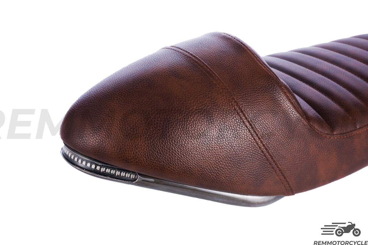 Wyścigi 2 siodle z brązową pętlą zespołu LED