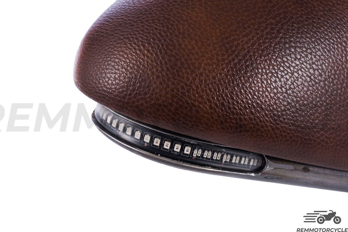 Wyścigi 2 siodle z brązową pętlą zespołu LED