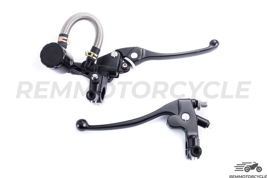 Zestaw dźwigni hamulcowej motocyklowej i wyścigi wyścigowe w stylu vintage wyścigi motocyklowe 22 mm