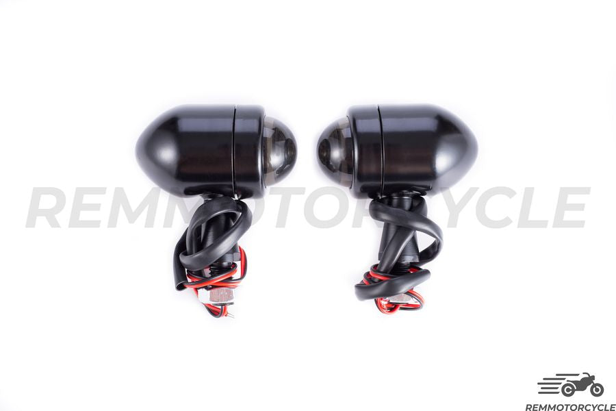 Zestaw 4 czarnych wskaźników soczewek LED Czarna soczewka