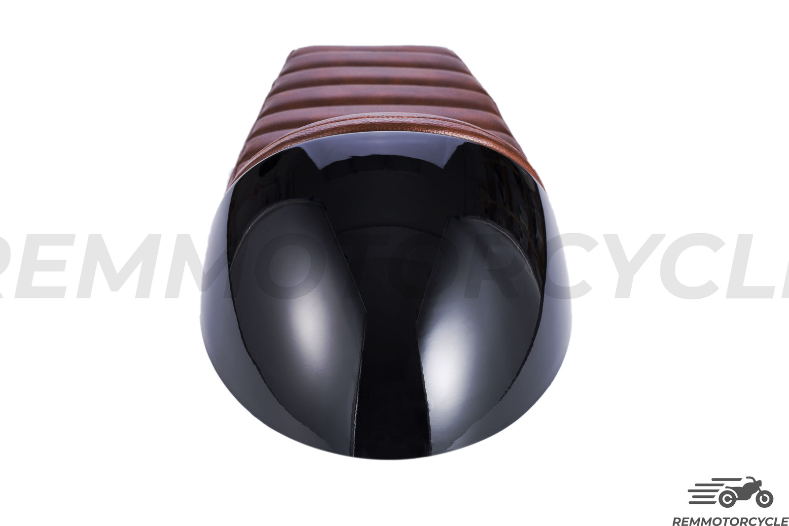 Black Cafe Racer Saddle siedził brązowy