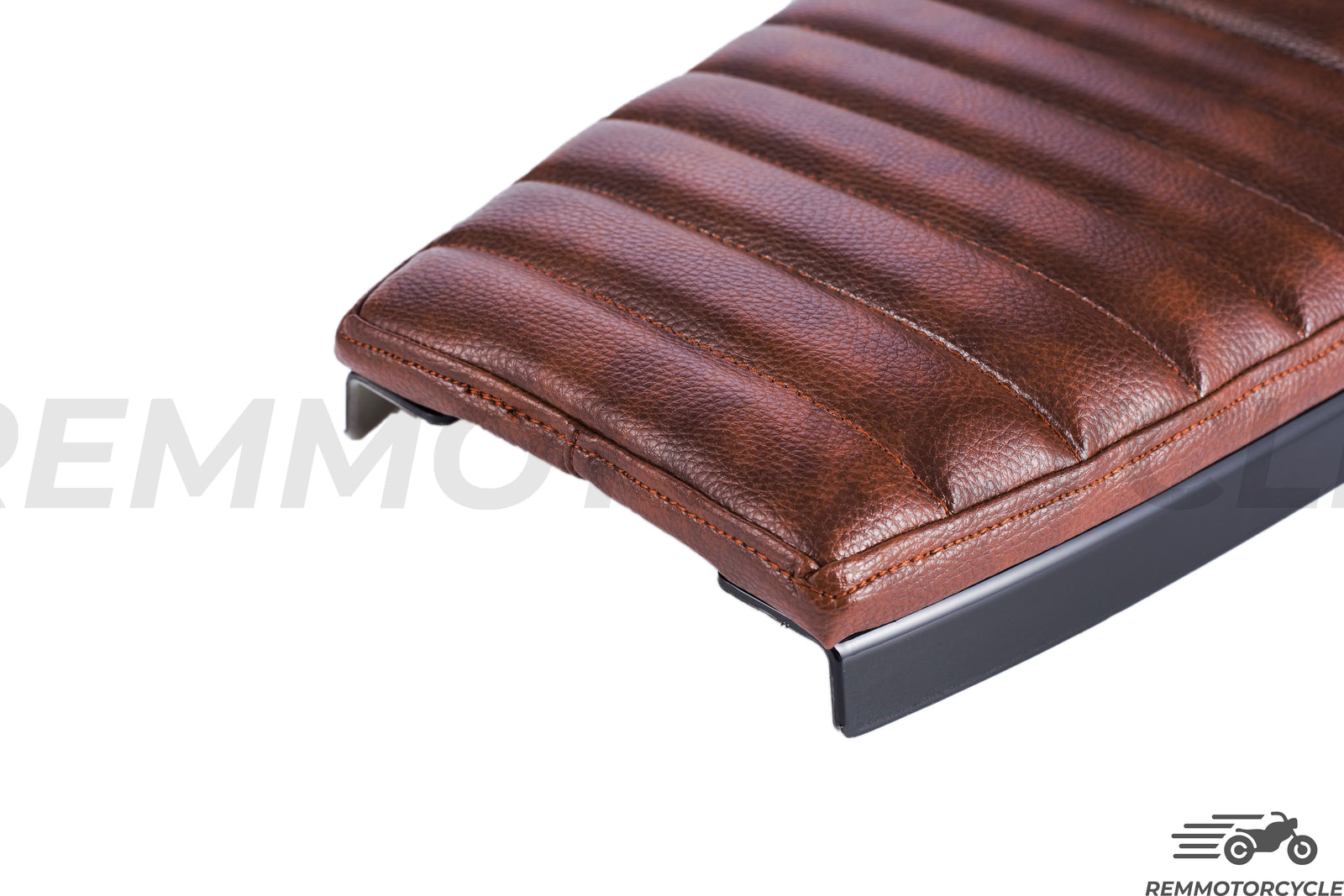 Black Cafe Racer Saddle siedził brązowy