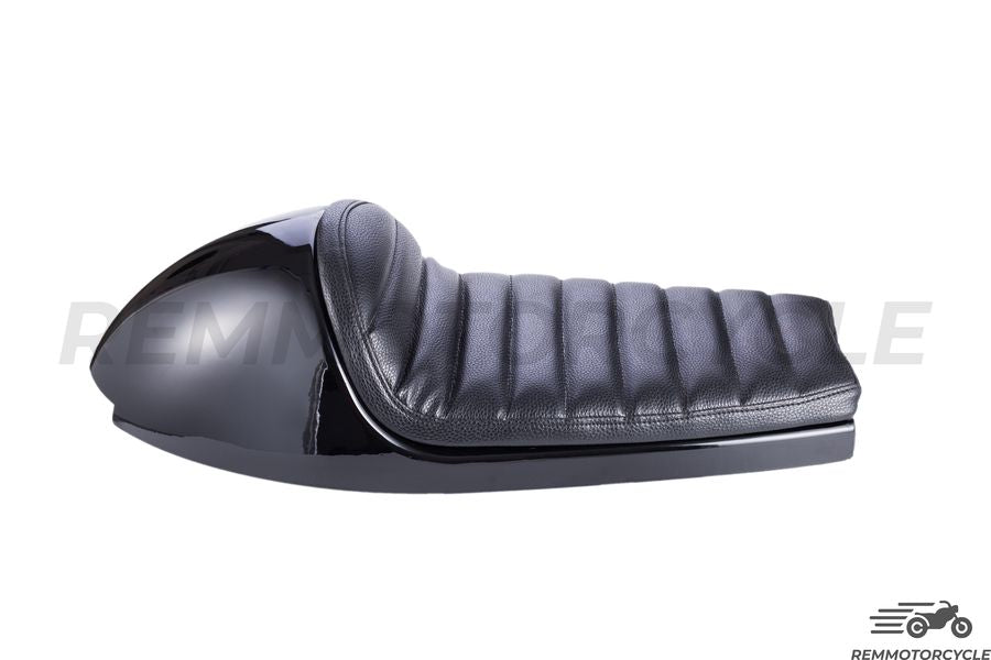 Czarna czarna siodło z długą zintegrowaną pętlą LED