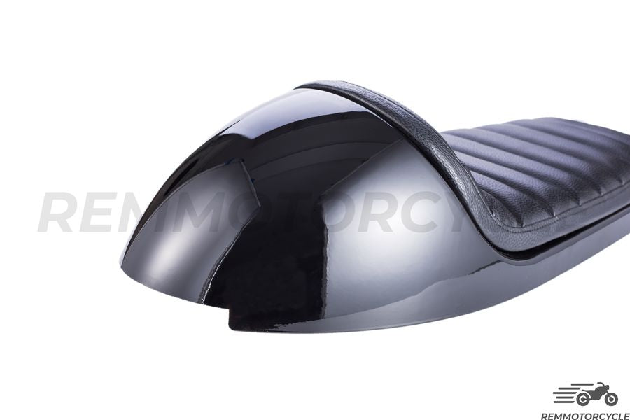 Czarna czarna siodło z długą zintegrowaną pętlą LED