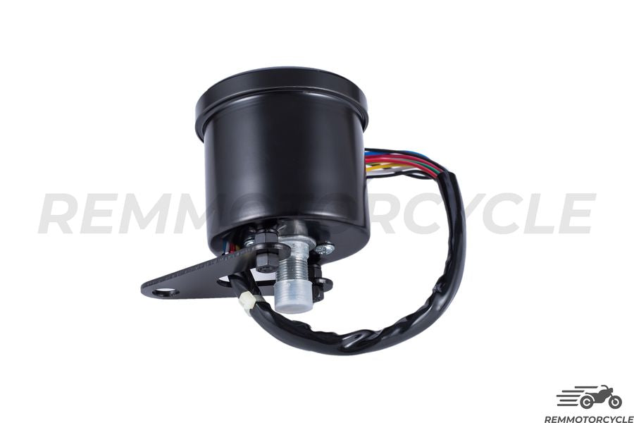 Motocykl Counter Cafe Racer KM/H Black Black Tło 4 Wskaźniki