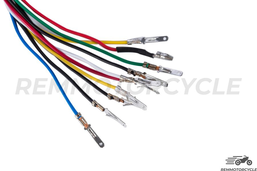 Motocykl Counter Cafe Racer KM/H Black Black Tło 4 Wskaźniki