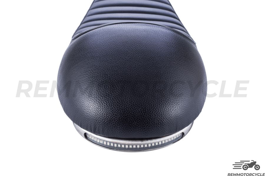 Racing Black Saddle + Long Flat Loop + LED Band