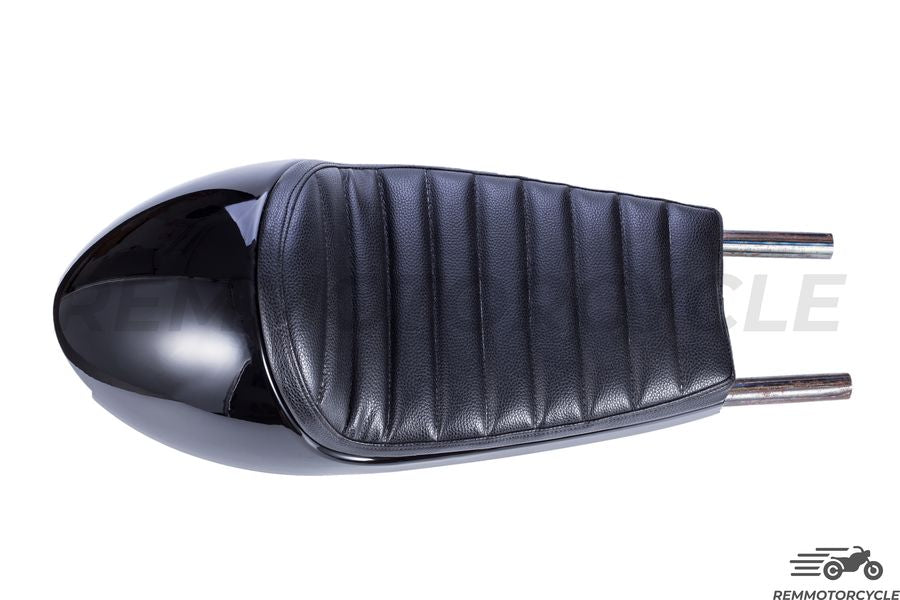 Czarna czarna siodło z długą zintegrowaną pętlą LED