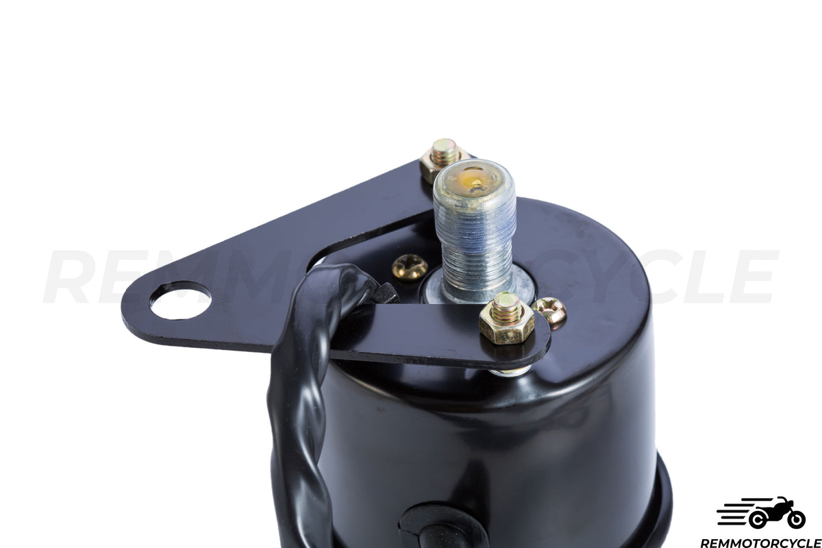 Licznik prędkości motocykli KM/H Czarny tło czarne tło