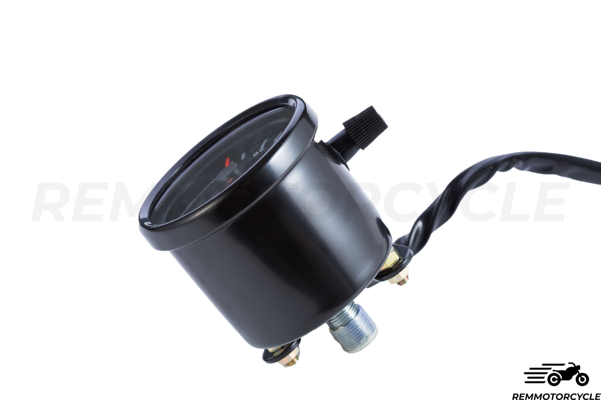 Licznik prędkości motocykli KM/H Czarny tło czarne tło