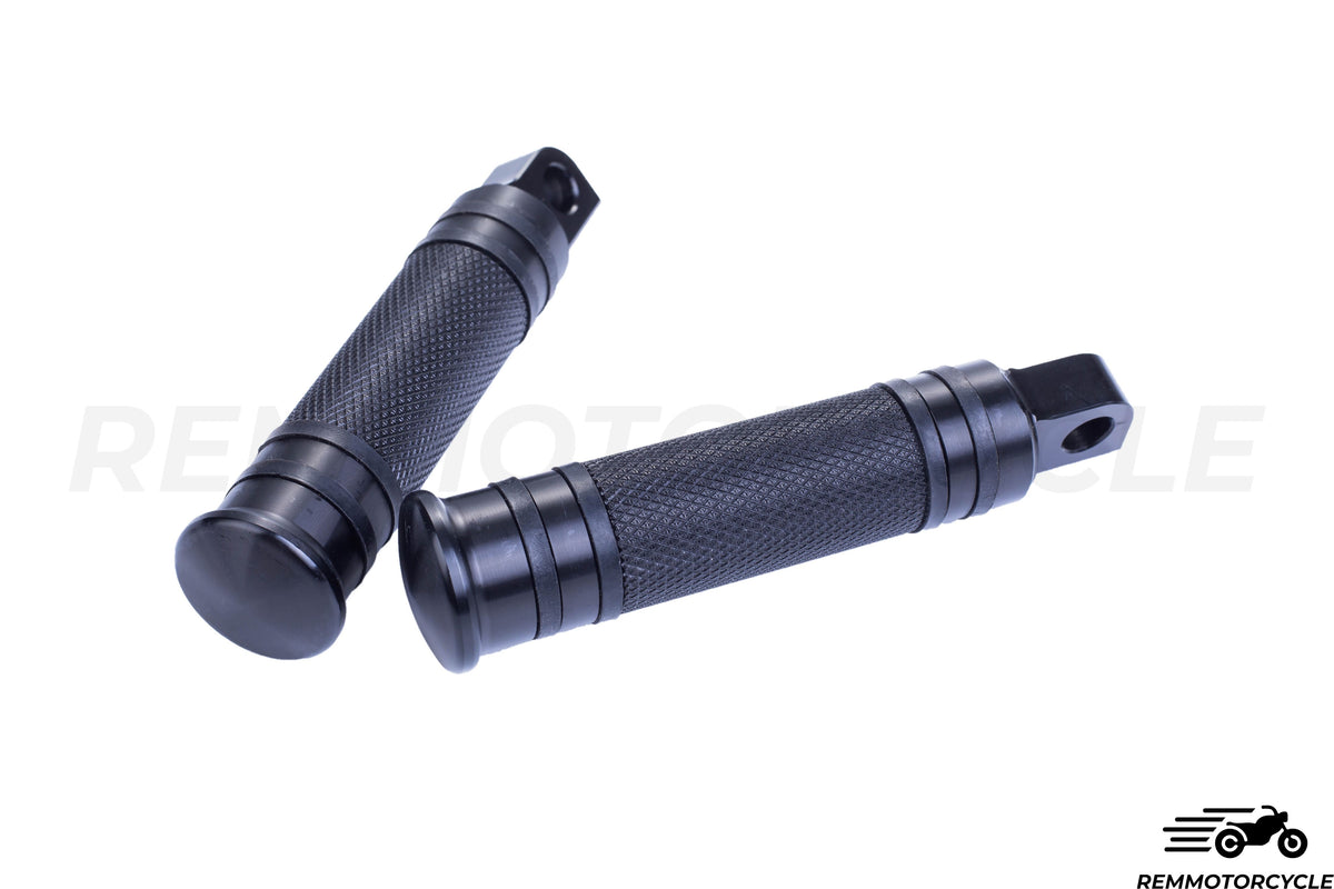 Czarne aluminiowe stopy odpoczynku