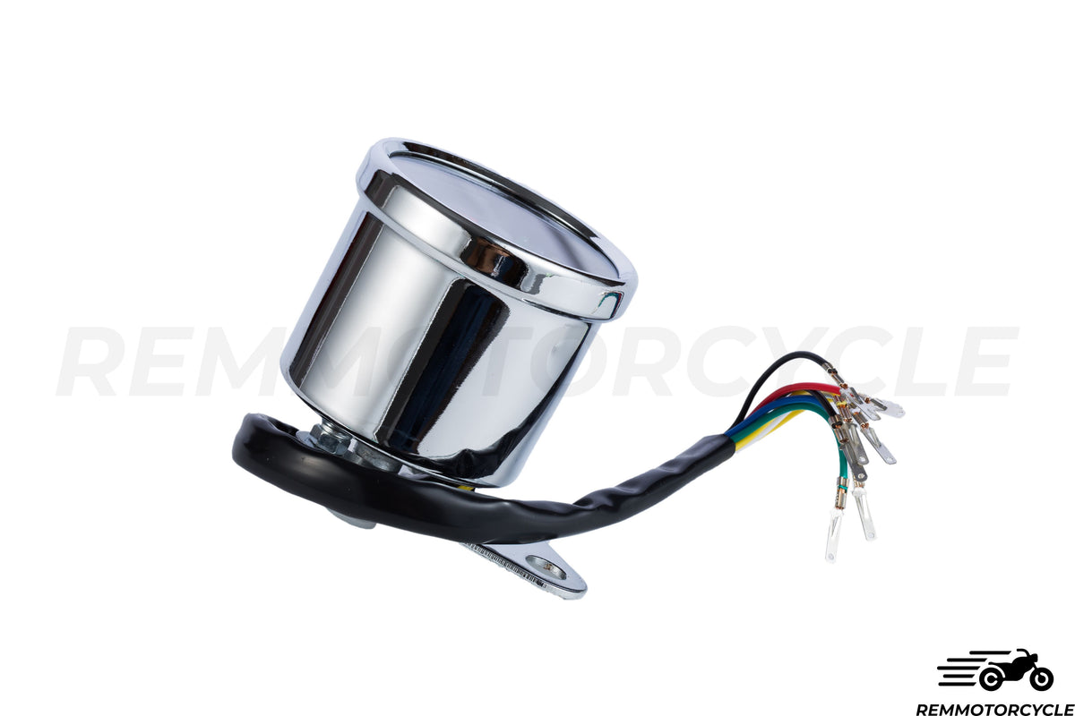 Uniwersalny motocykl km/h czarny lub chromowy licznik wskaźników