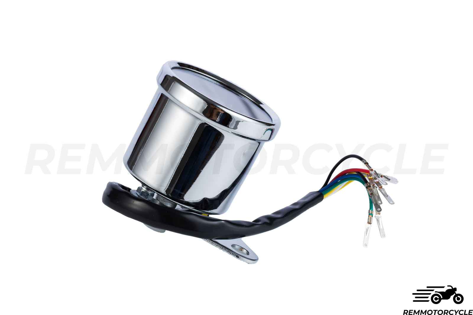 Uniwersalny motocykl km/h czarny lub chromowy licznik wskaźników