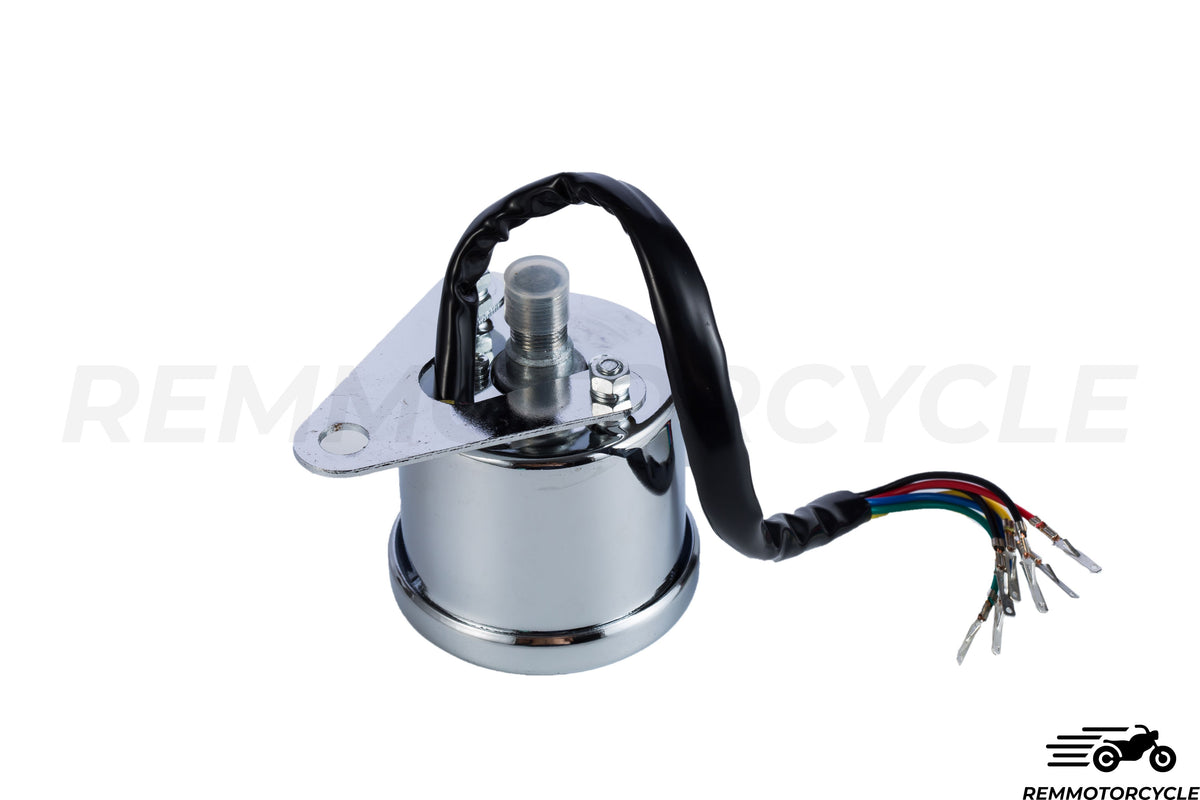 Uniwersalny motocykl km/h czarny lub chromowy licznik wskaźników